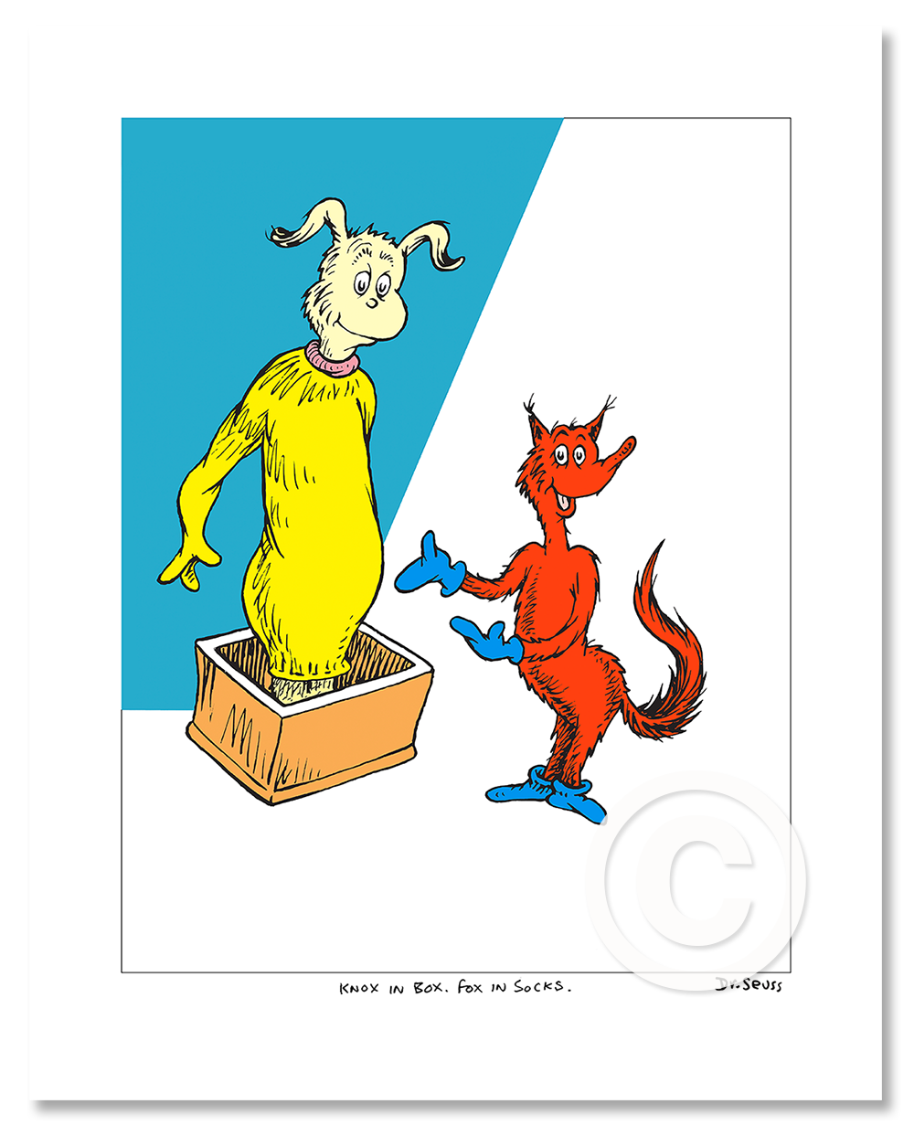 Knox in Box. Fox in Socks. — The Art of Dr. Seuss Collection, Published by  Chaseart Companies