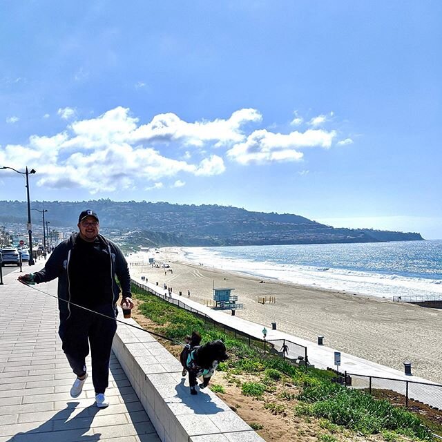 Likes include: long walks on the beach. 🐕&zwj;🦺 #redondo #phannys #sunday