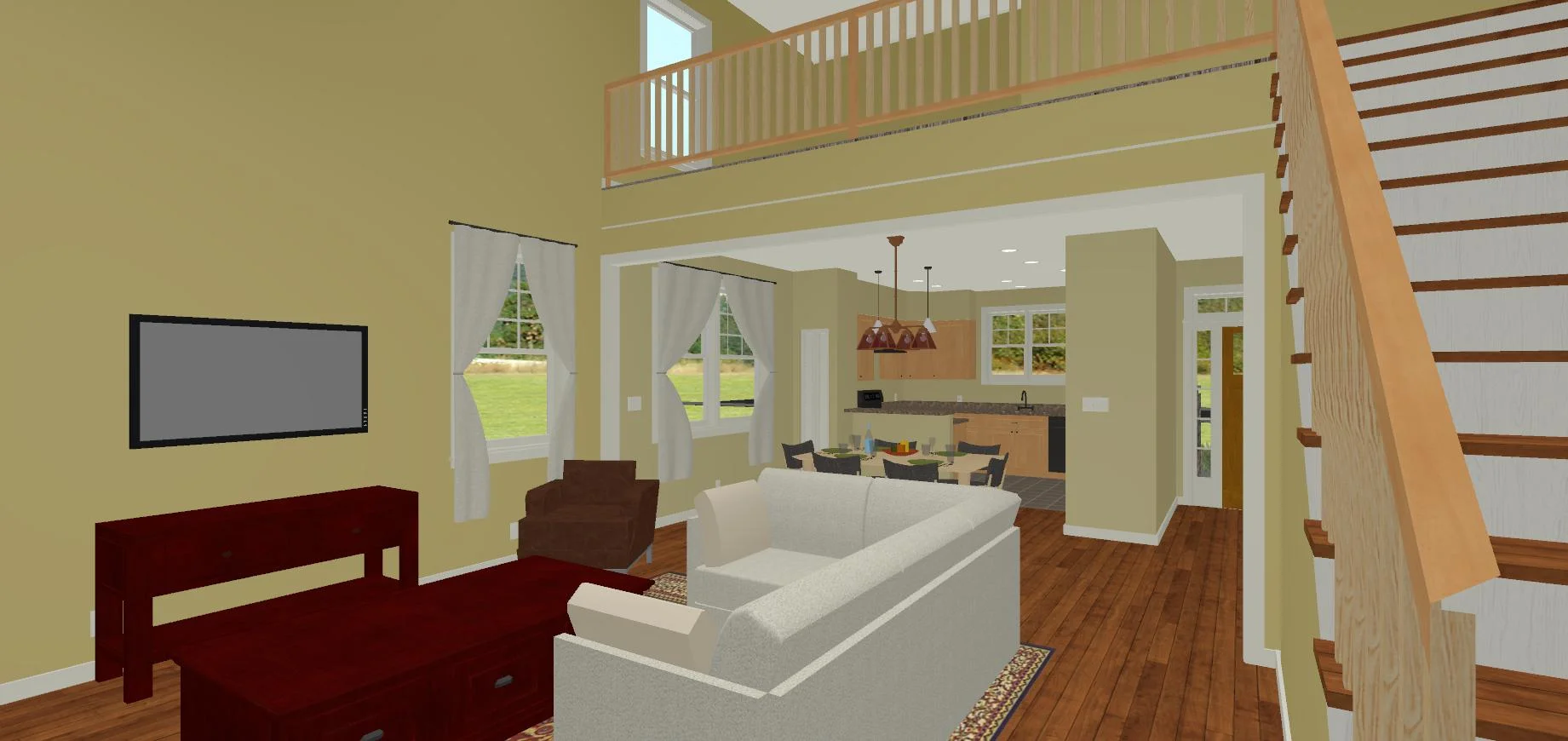 Three Peaks Living Room to Kitchen.jpg