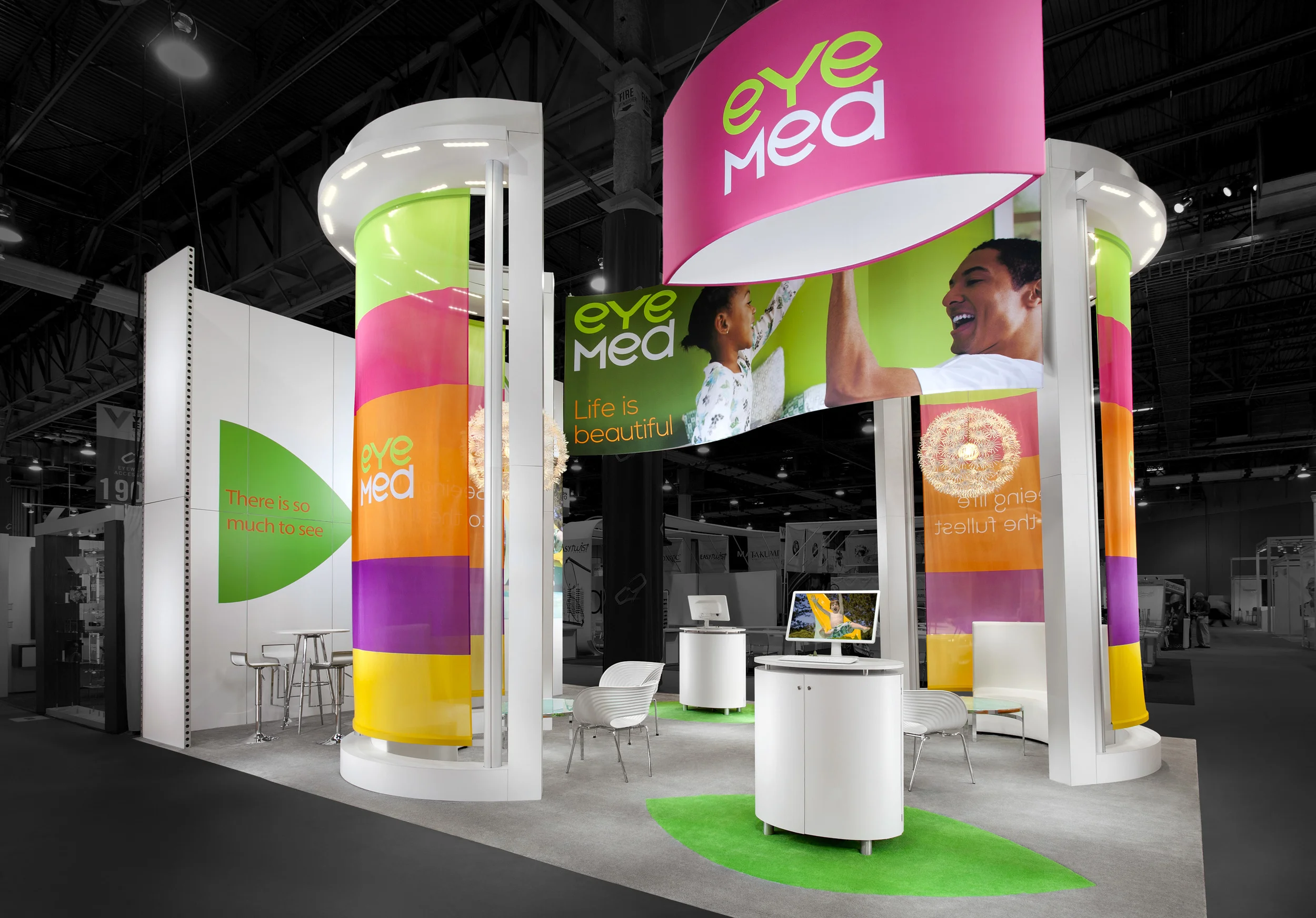 Trade Show Photography, Convention Photography, Exhibit Photography, Las Vegas Photographer, EyeMed, Vision Expo, Steelhead Productions, Exhibit Happy, Sands Expo