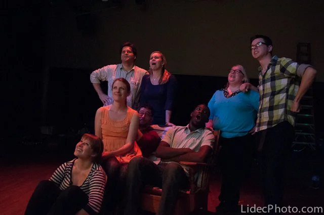 The cast of How May I Connect You?... 