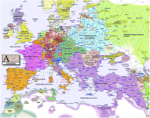 Oh, and how about we do some research on what political lines were drawn in Europe in 1542.