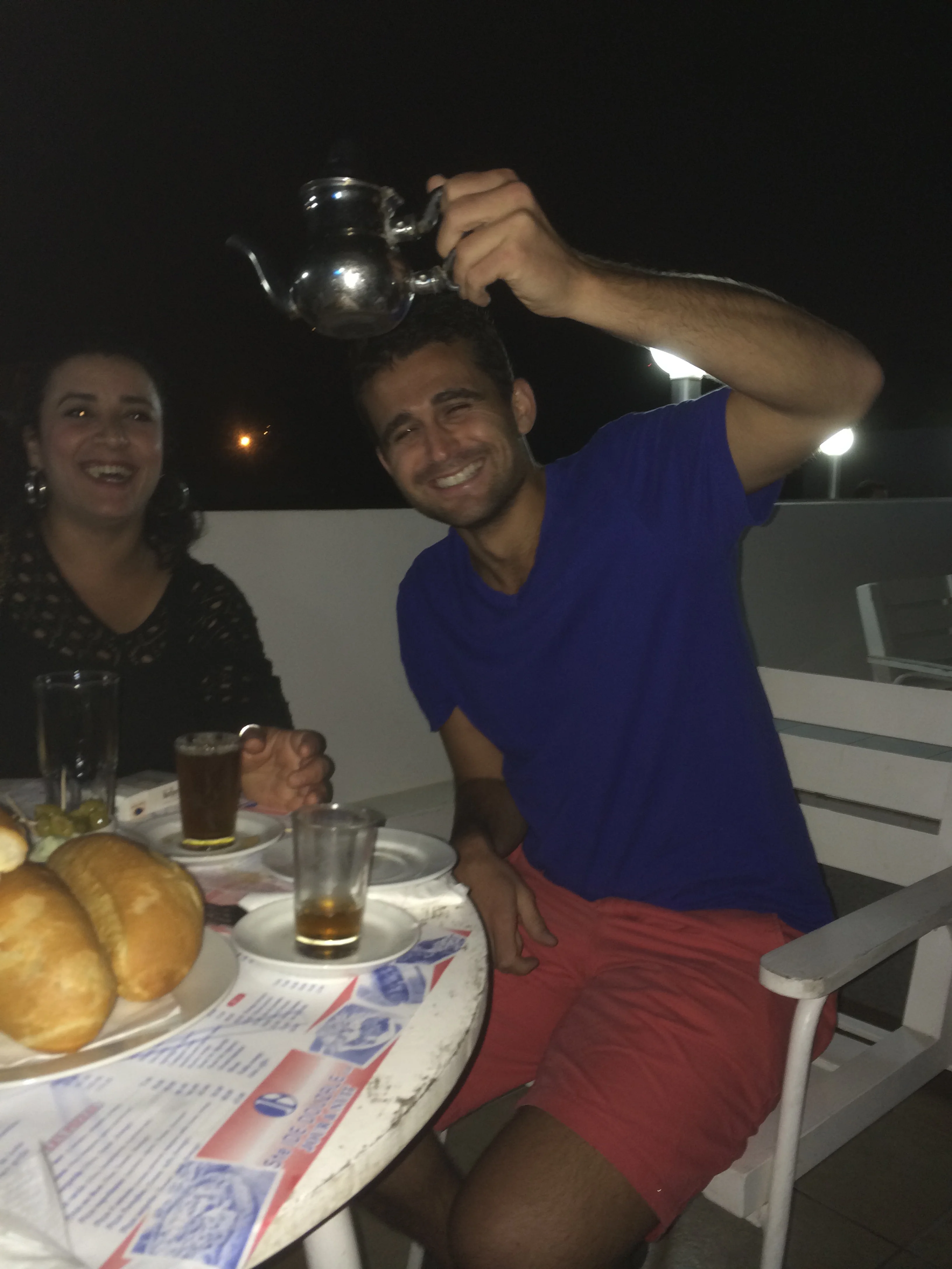 Perfecting the art of the elevated mint tea pitcher pour