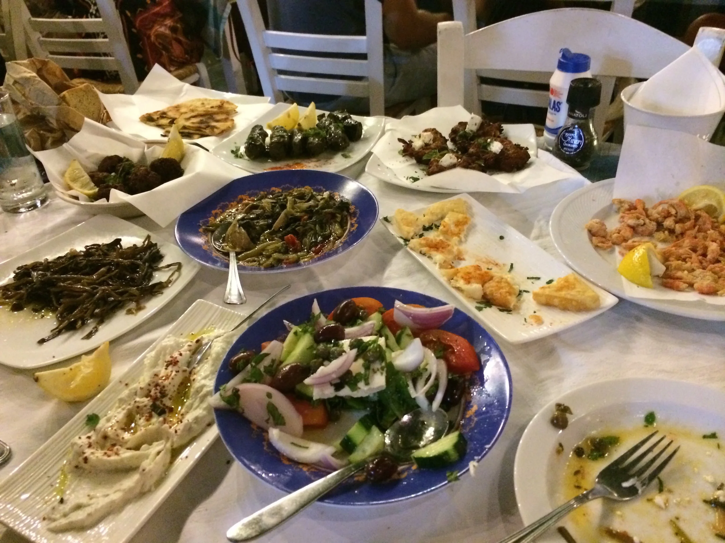 My Big Fat Greek Meal, every meal on the island