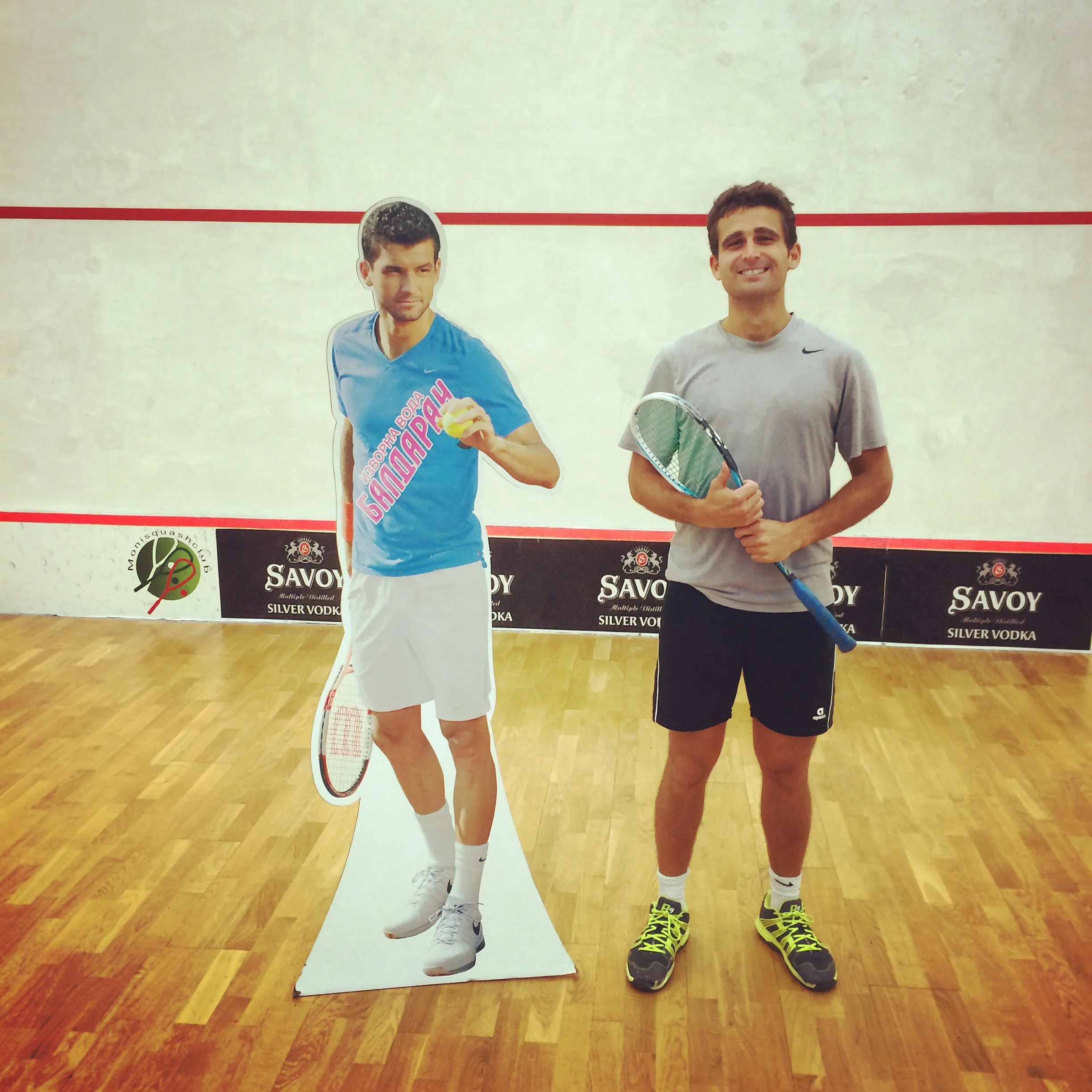 Hanging with cardboard Bulgarian tennis stars in Bulgarian basements 