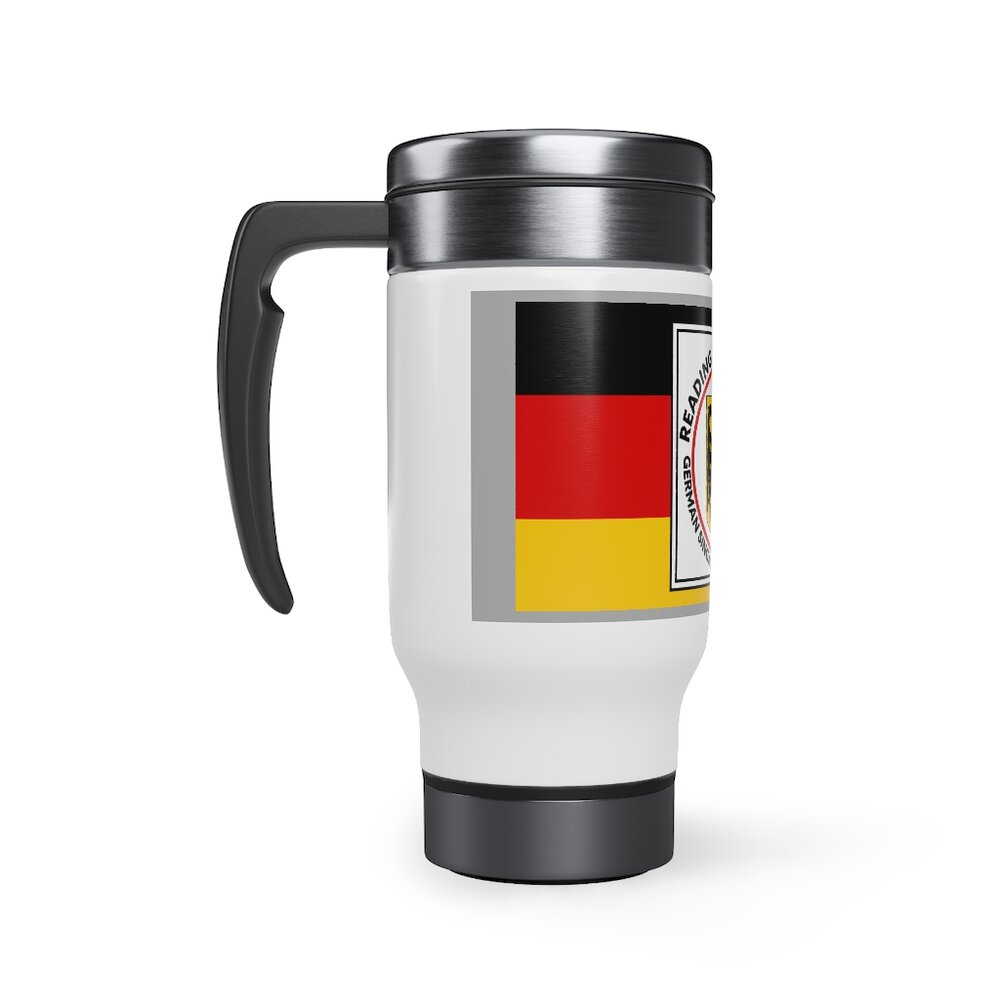 Stainless Steel Travel Mug with Handle, 14oz — Reading Liederkranz