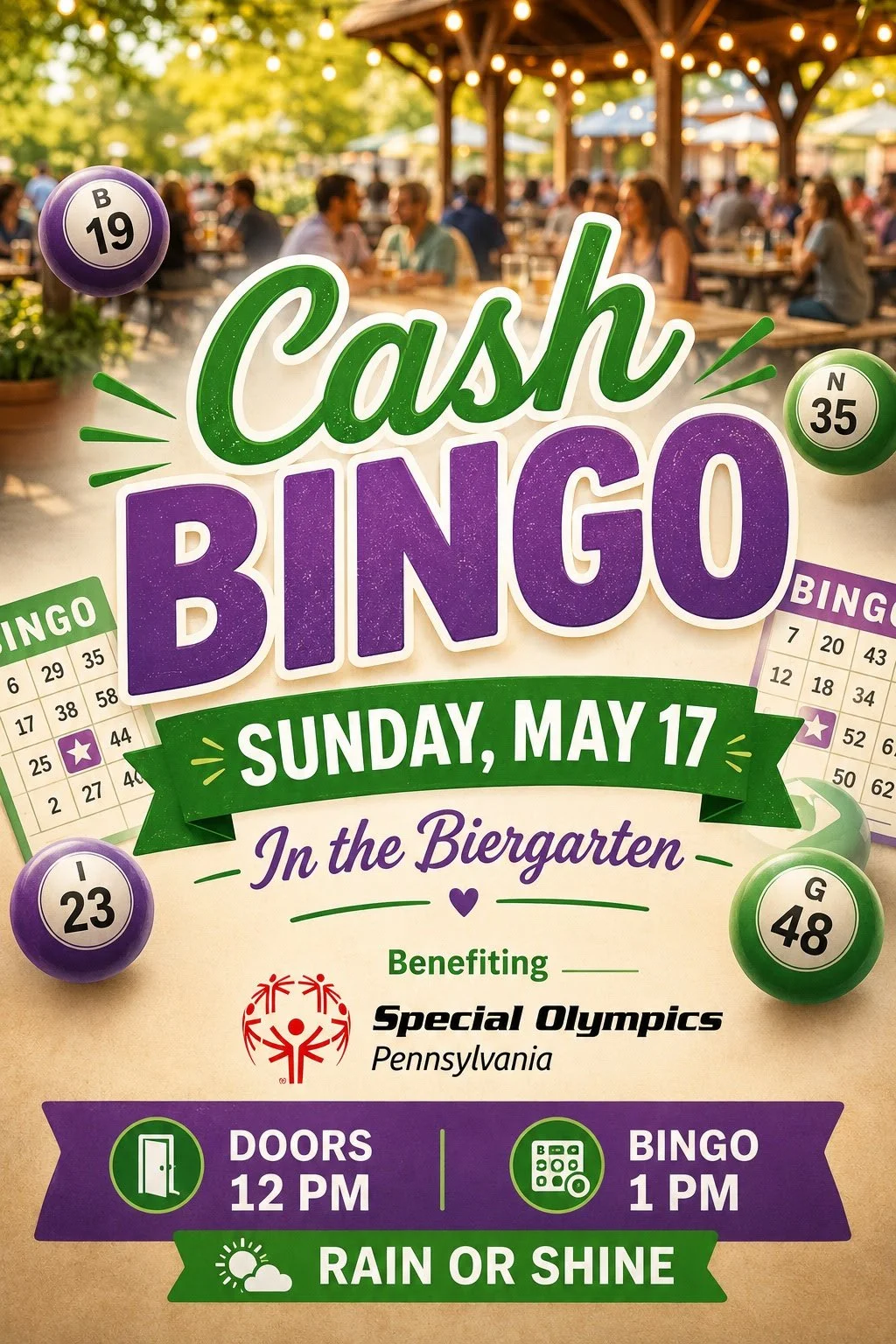 Special Olympics Cash Bingo