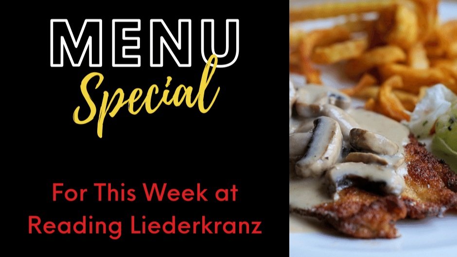 Menu Specials for this Week