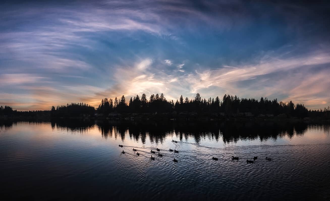 Sometimes travel gems are found in the small neighborhood places, like this beautiful spot in Redmond/Woodinville, where skies streamed pink and horizons lit gold.&nbsp; Meandering our way through time, we listened to the silent strands before fading