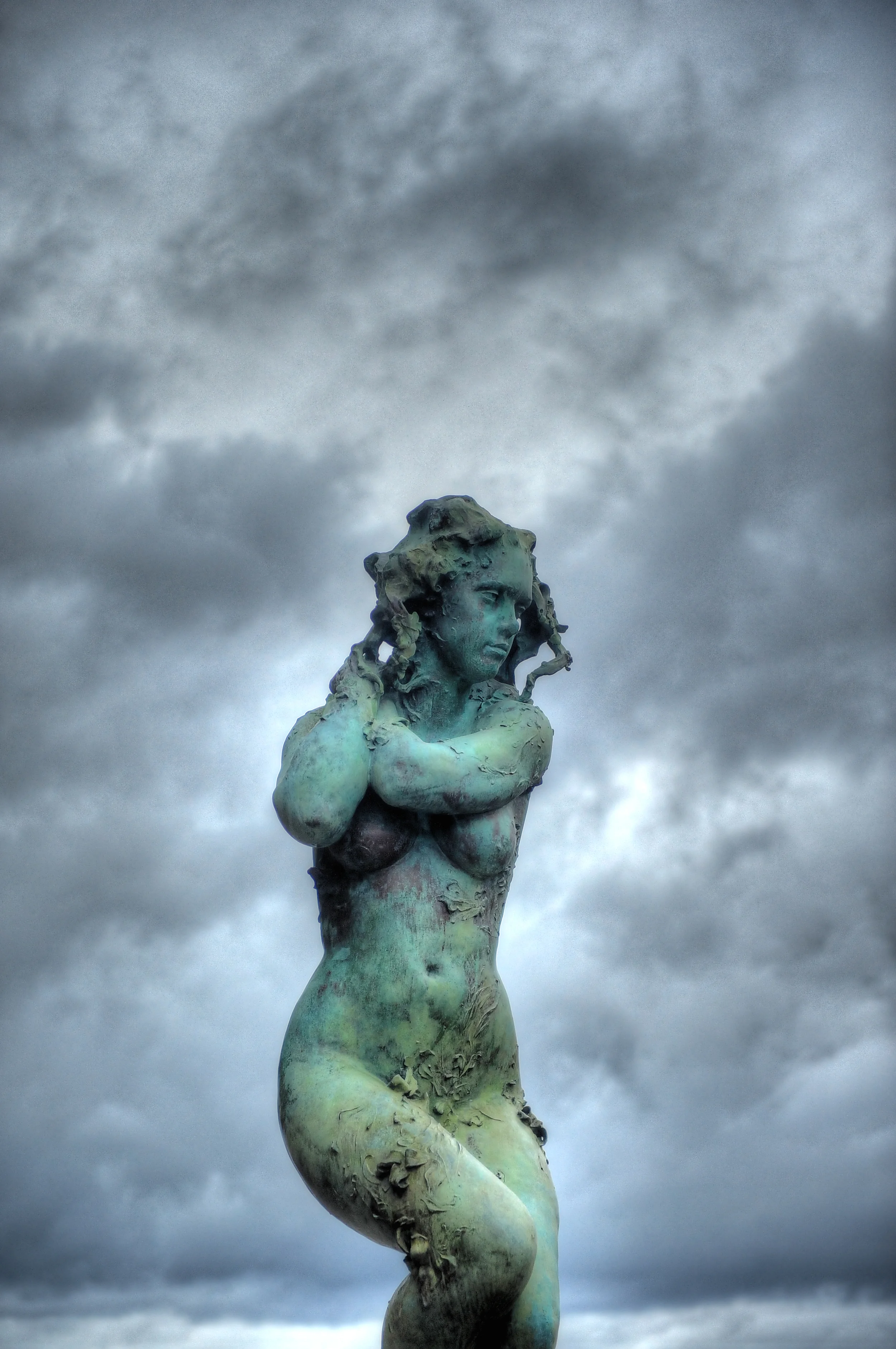"Summer" a statue on the Market Street Bridge in Chattanooga, TN