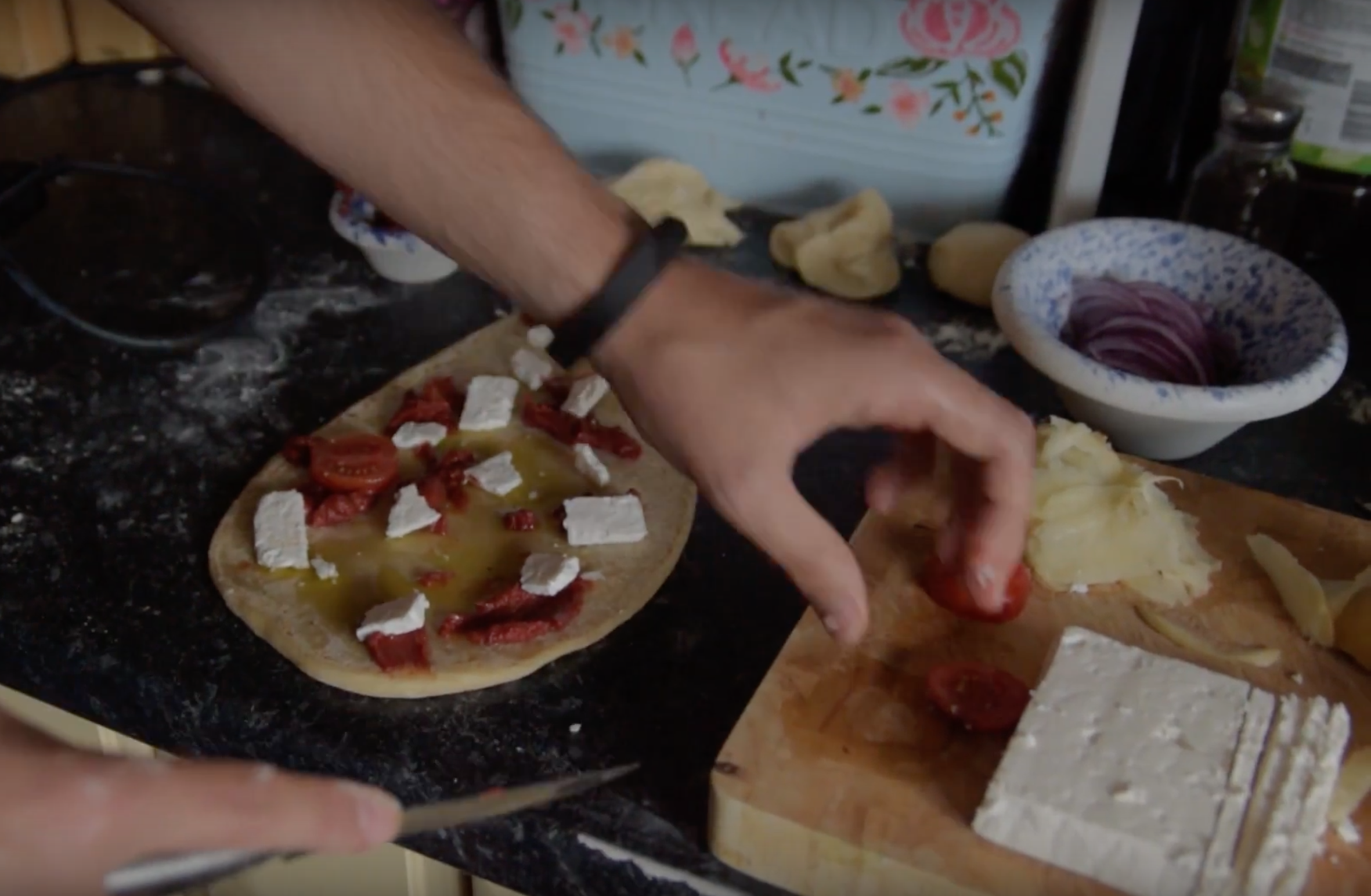 FLATBREAD PIZZA - GOZITAN FTIRA INSPIRED RECIPE