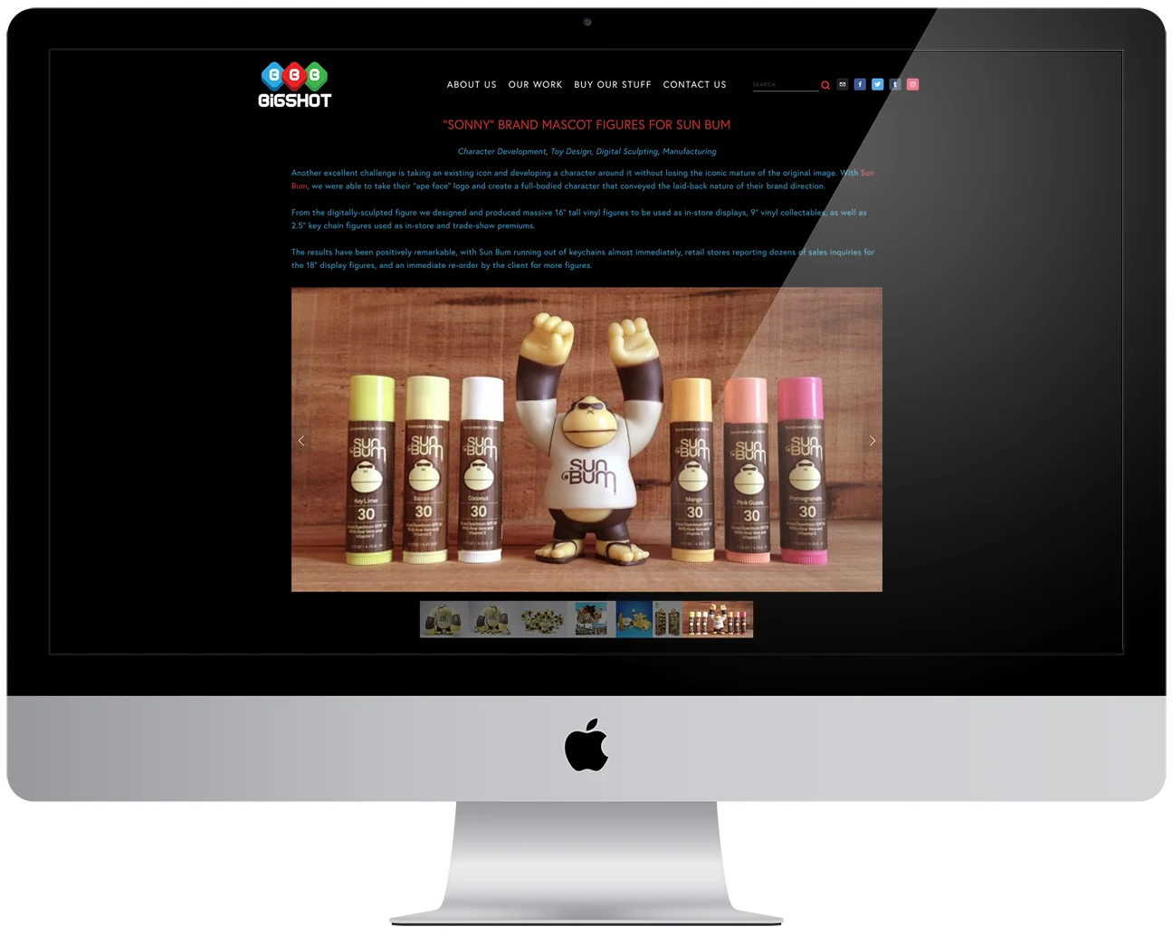 New portfolio site for Bigshot Toyworks (Squarespace)
