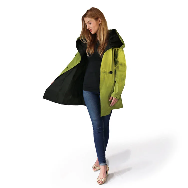 Mycra Pac Mini Length Donatella Raincoat Grass Green — Going In Style ...