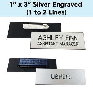 Blank Metal Name Badge Metal Badge for Laser Engraving