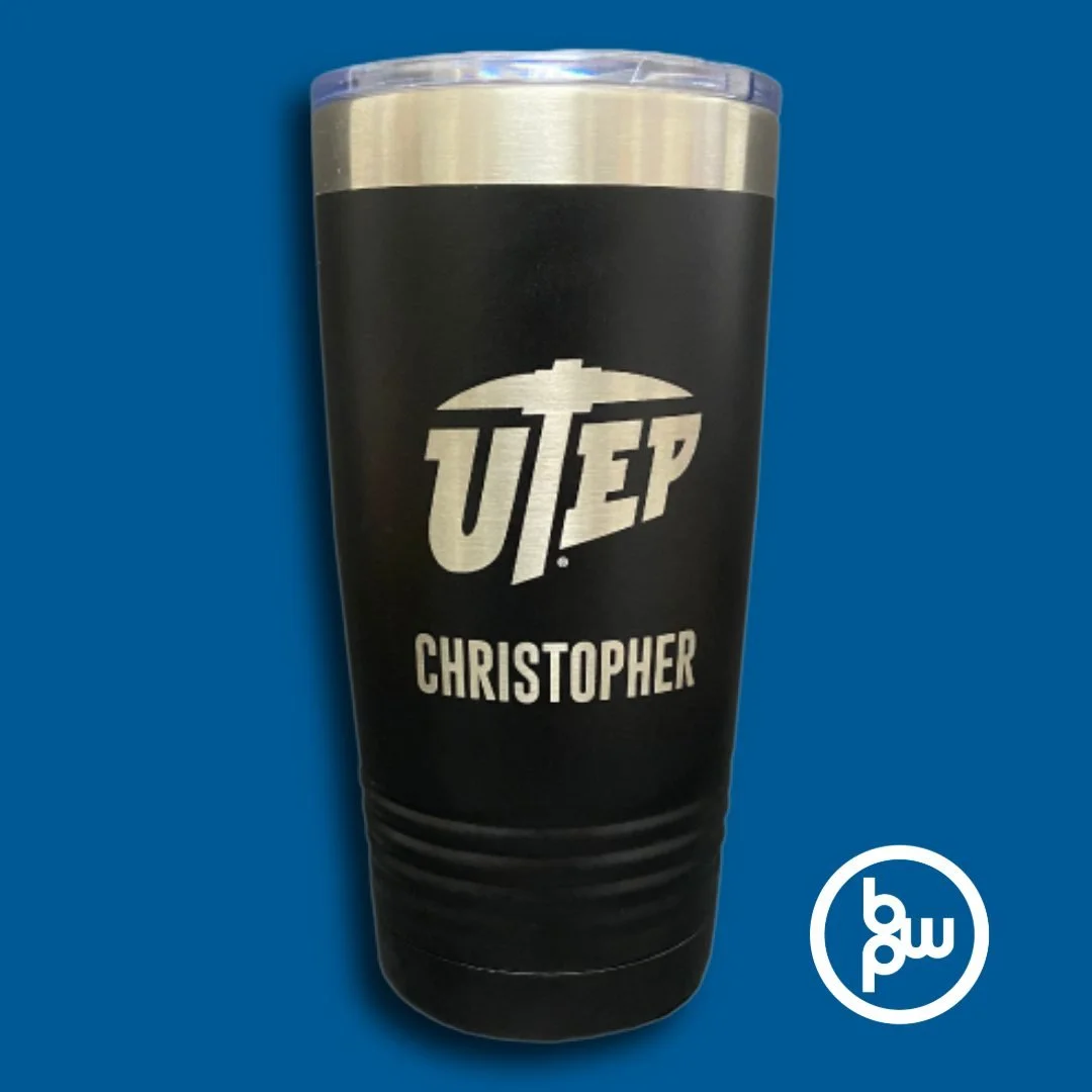 🎓 Congrats to all @utep_miners graduating this December! Show your pride or celebrate your favorite grad with a custom laser-engraved gift &mdash; from personalized mugs and plaques to keepsake name tags and keychains. 🧡💙 

Whether it&rsquo;s for 