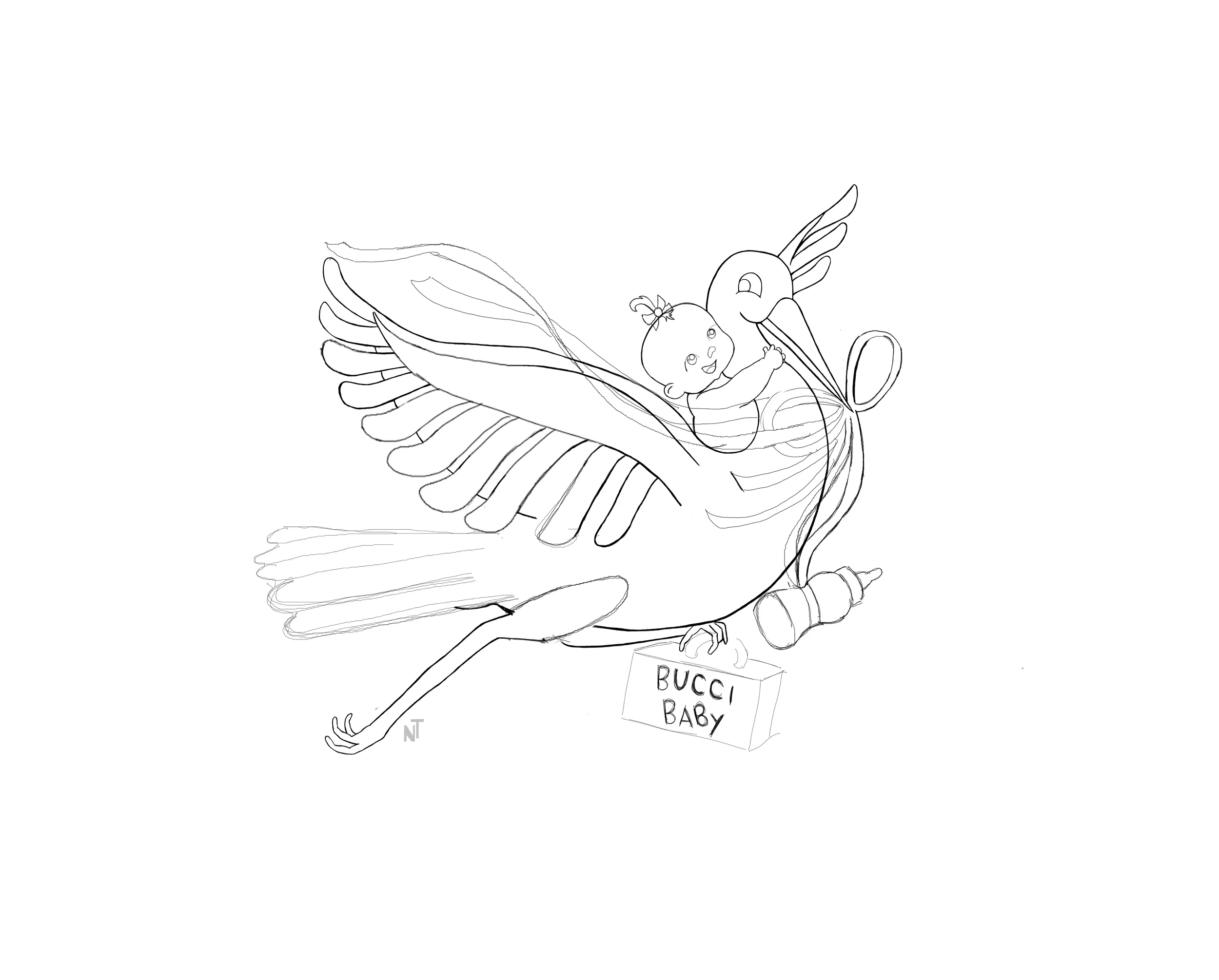 Baby Invitation Sketch