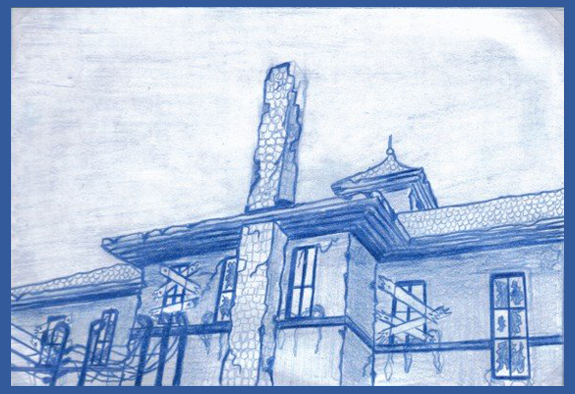 Blue Pencil Sketch