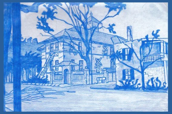 Blue Pencil Sketch