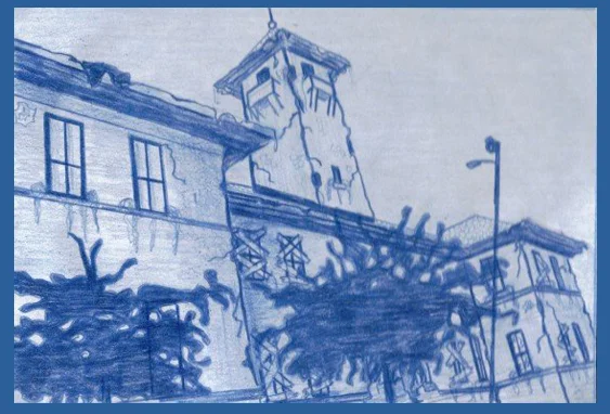 Blue Pencil Sketch