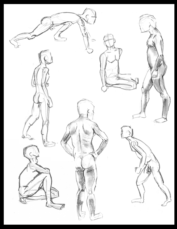 Male Gesture Sketches