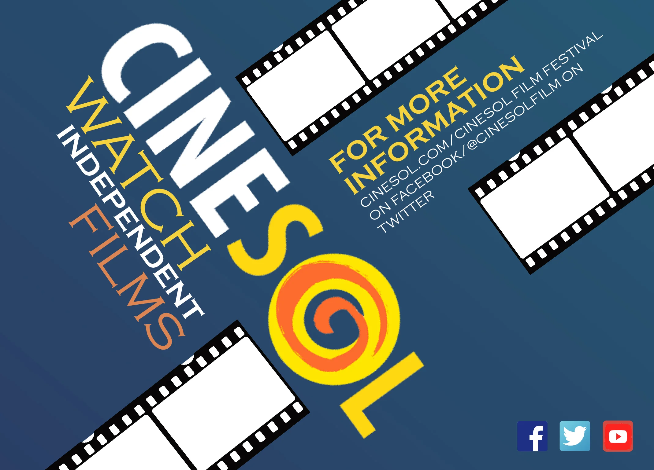 CineSol Film Festival Postcard Front
