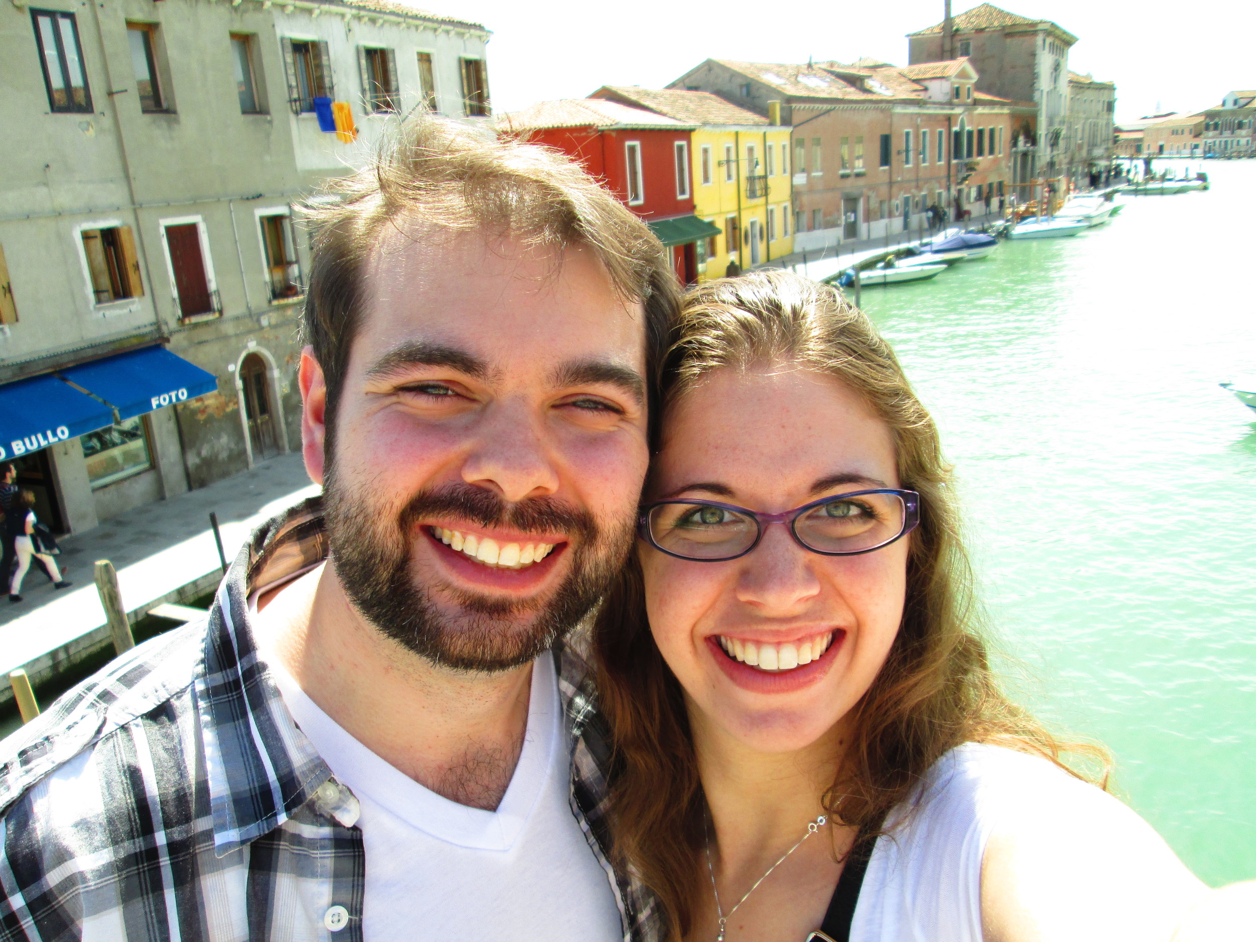On our honeymoon in Venice! 