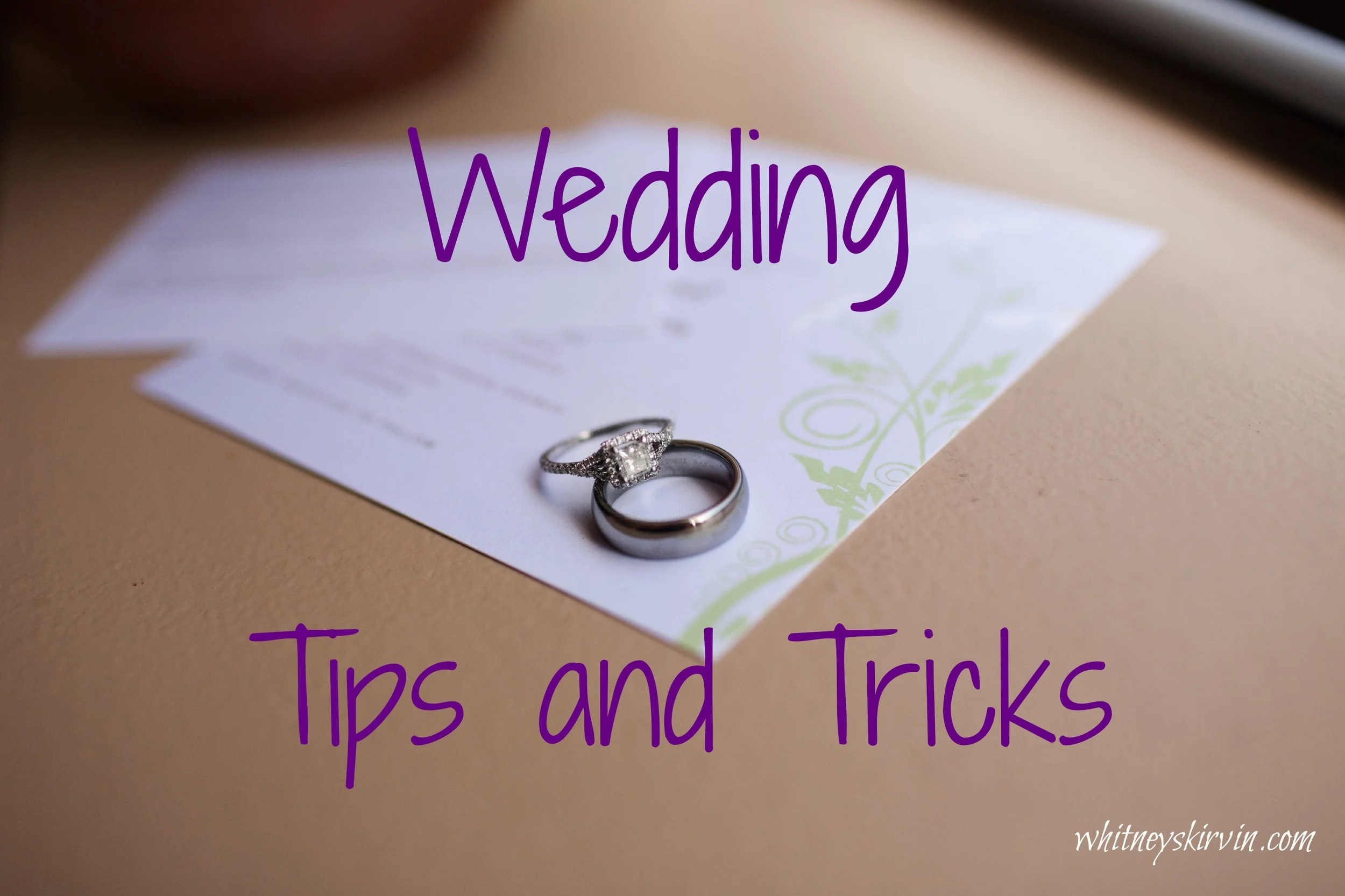 Wedding Tips and Tricks