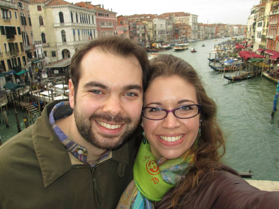 On our honeymoon in Venice, Italy
