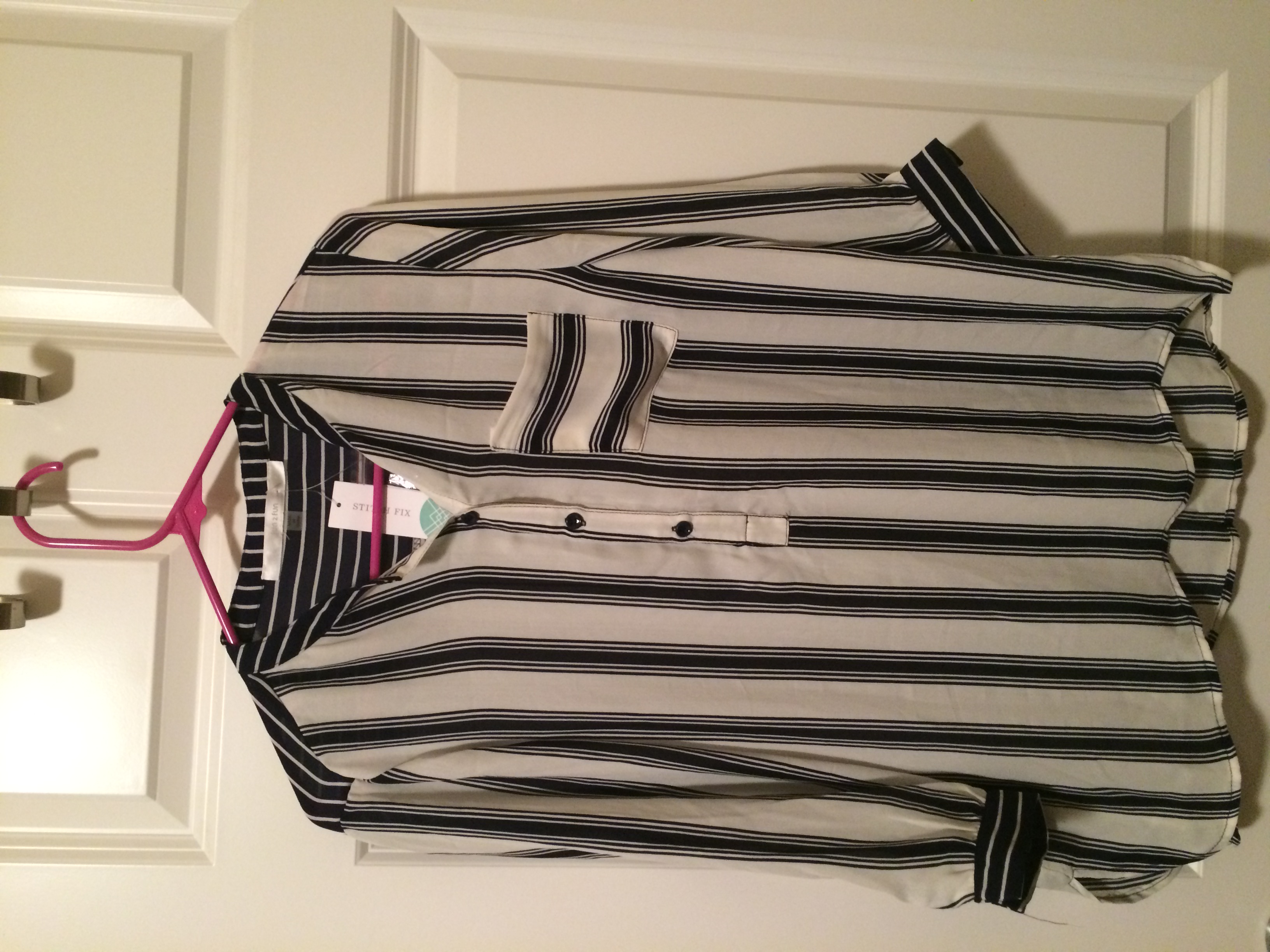While I loved the design of this blouse, it was WAY too small. Back in the mail for this one too! 