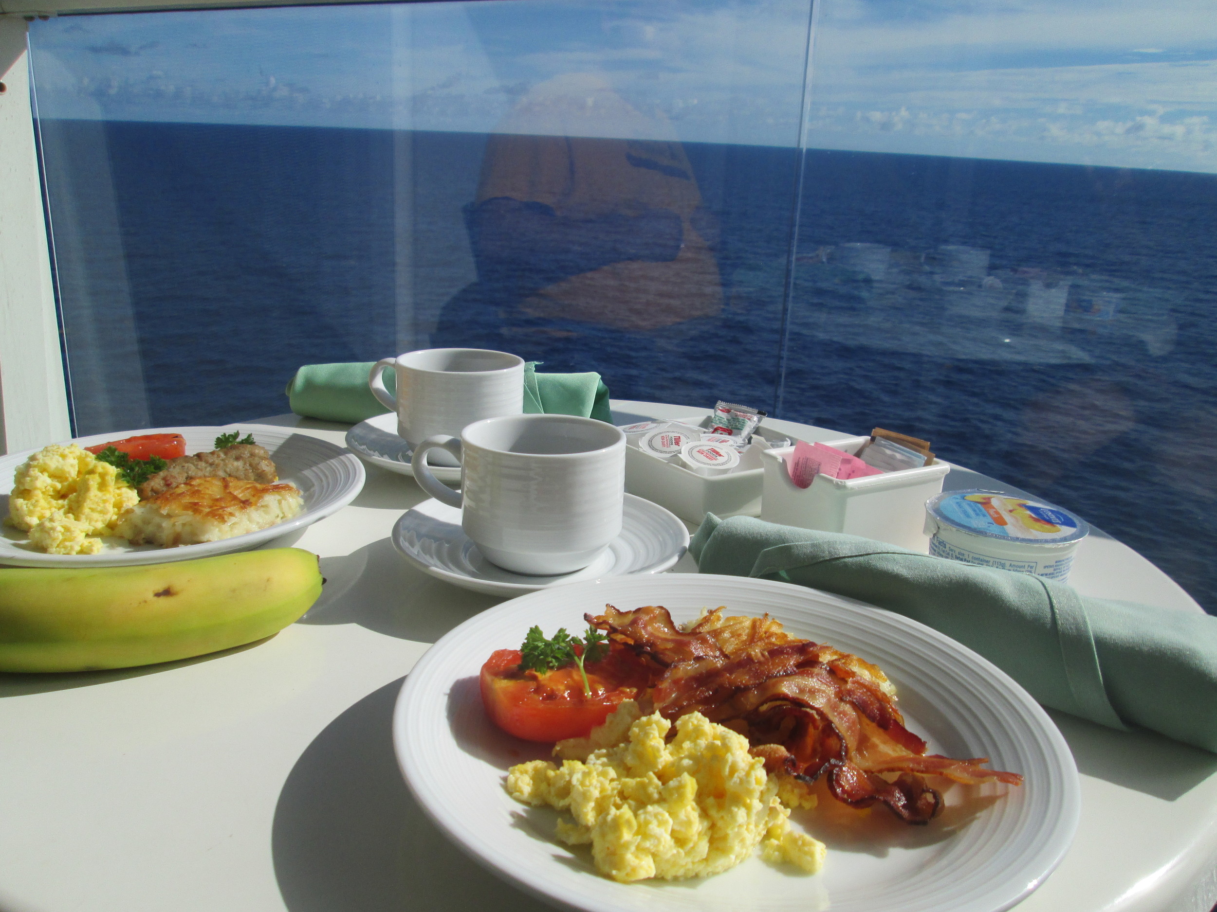 Room service was delicious, and included in the price of your ticket! 
