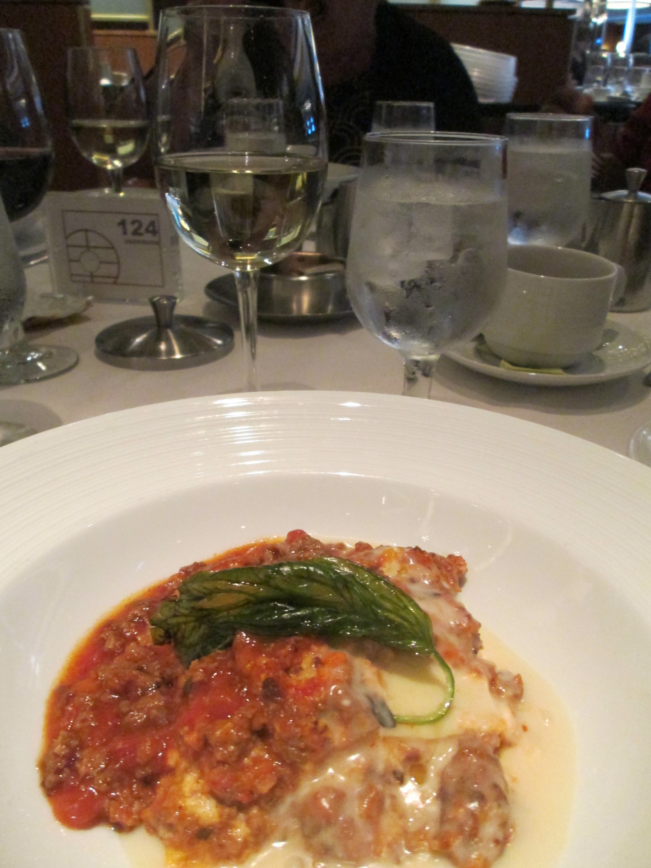 The food in the dining room was amazing every. single. night. 