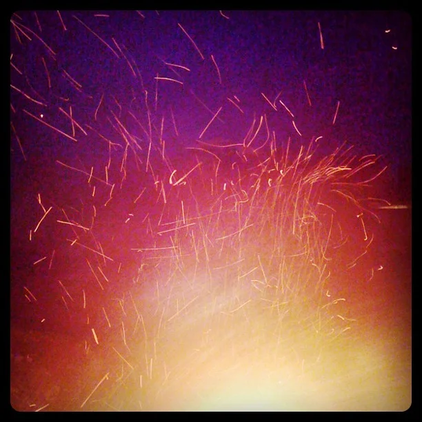 The fire in our hearts is our gift to the world! The spark that emanates warms our lives with joy. (Taken with instagram)
