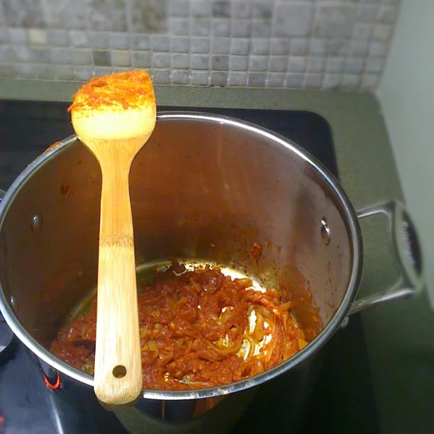 My first attempt at the #italian family #gravy in almost 10 years!!! So excited. Tomorrow this is going on my mama’s lasagna that I’m defrosting! (Taken with instagram)