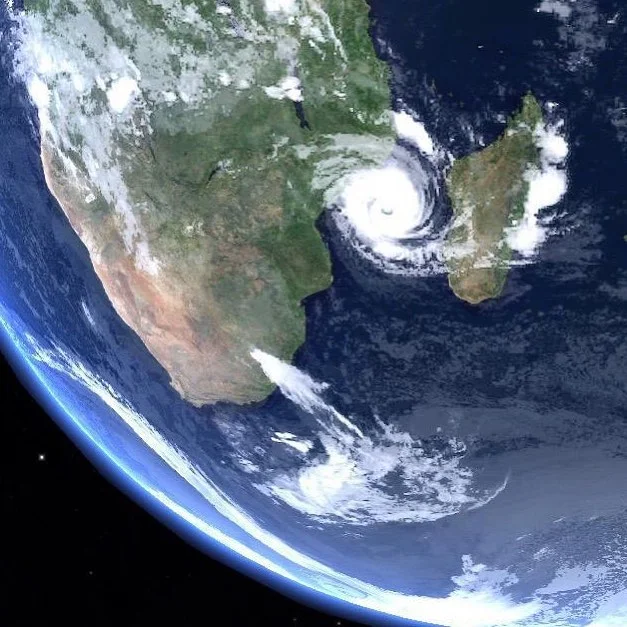 Cyclone Idai looks beautiful from space, but on Earth, it was untold disaster. The largest cyclone to ever hit Africa, rivers breaking their banks with 7m walls of water which spread out over 3,000 sq km. The number of victims won't be known for months.
I'm flying into Beira, a city of 500,000 people, on the Mozambican coast where Idai hit land to document rescue operations and humanitarian assistance for UNHCR and others.
In Maputo airport, I had my first conversation in Portuguese, a family wanting to send food to their pregnant sister in Beira if I had extra kilograms in my baggage allowance. Soon I realized that amid aid workers, the check in line was full of Mozambicans sending bags of food as the city is running out. It brought a tear to my eye, and I only hope my photographs will inspire others to help as well. #idai #cyclone #climatechange #naturaldisaster #viewfromspace