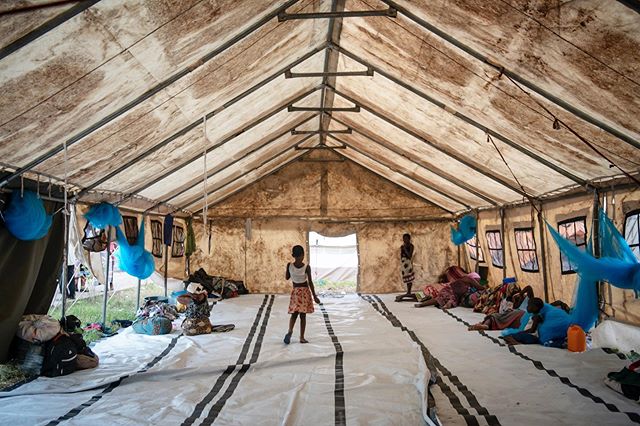 Temporary shelters such as this house tens of thousands who lost their homes and all of their belongings in Cyclone Idai in Beira, Mozambique. #mozambique #nikon #climatechange #cycloneidai #tent #climaterefugees