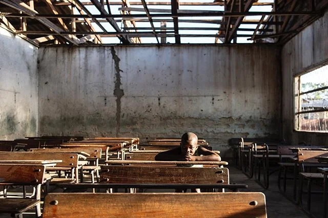 When the roof is ripped off your school.. #mozambique #climatechange #cycloneidai #nikon #education #school