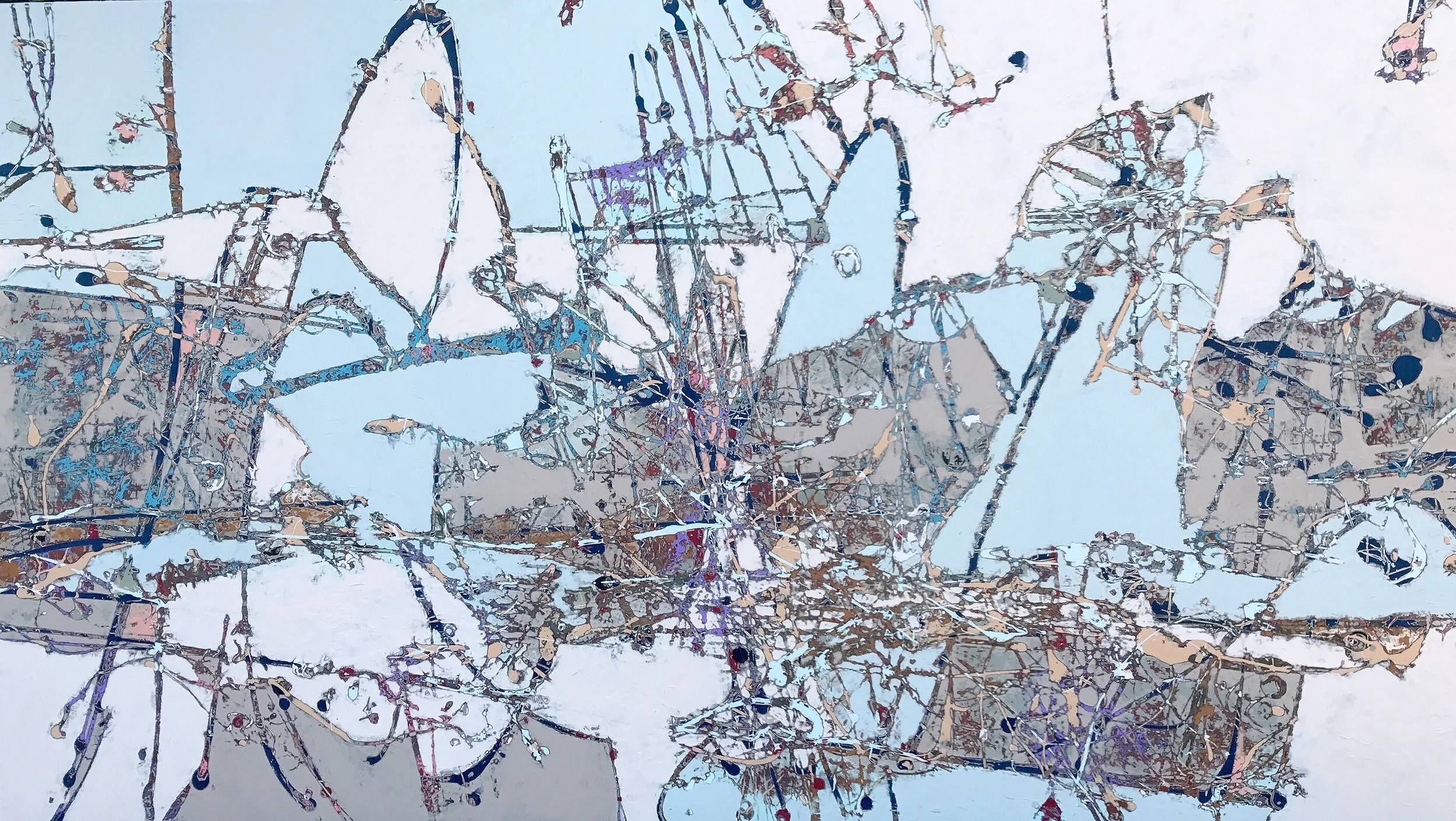 THE HEDONIST'S PLAYGROUND II 166 x 291 cm