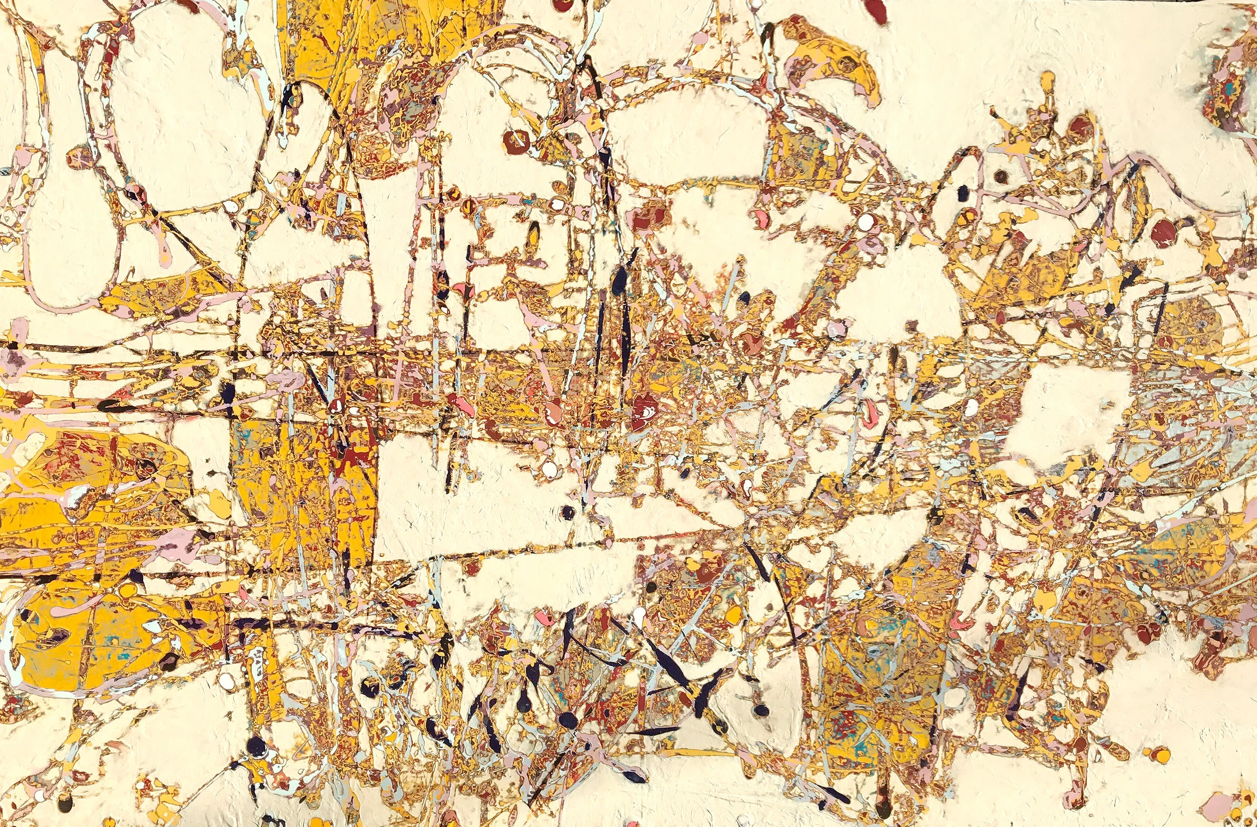 MEDITATING ON MY THIRD CHAKRA 190 x 298 cm