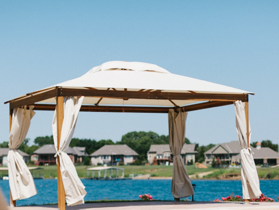 The 10 ' x 10' Alize Pavilion is the perfect canopy for your event!