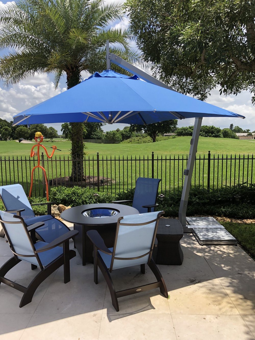Bambrella Hurricane Aluminum Offset Commercial Umbrella Bambrella Usa Market And Patio Umbrellas For Commercial And Residential Use