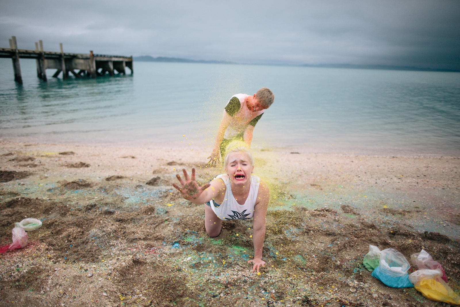 Adam and Darcie // Holi Powder Engagement Shoot by Patty Lagera Photography