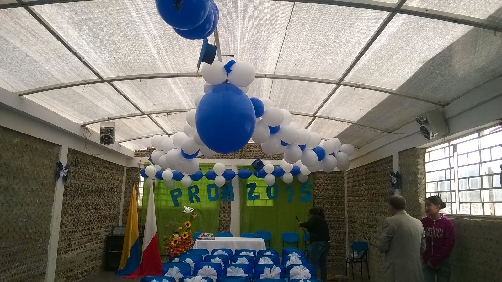 The center was nicely decorated by the students and school staff themselves