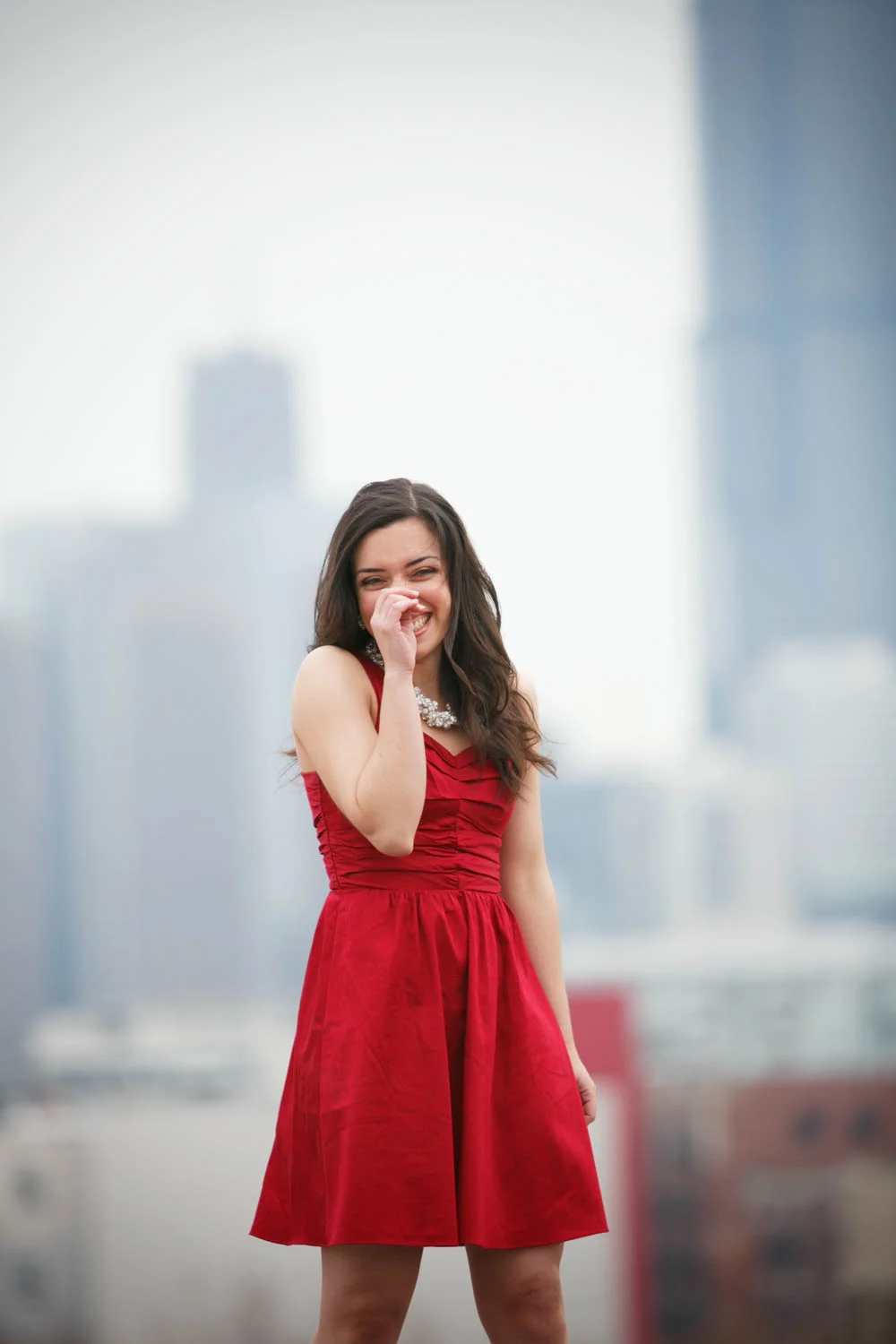 lost format red dress model fashion cityscape rooftop fun.jpg