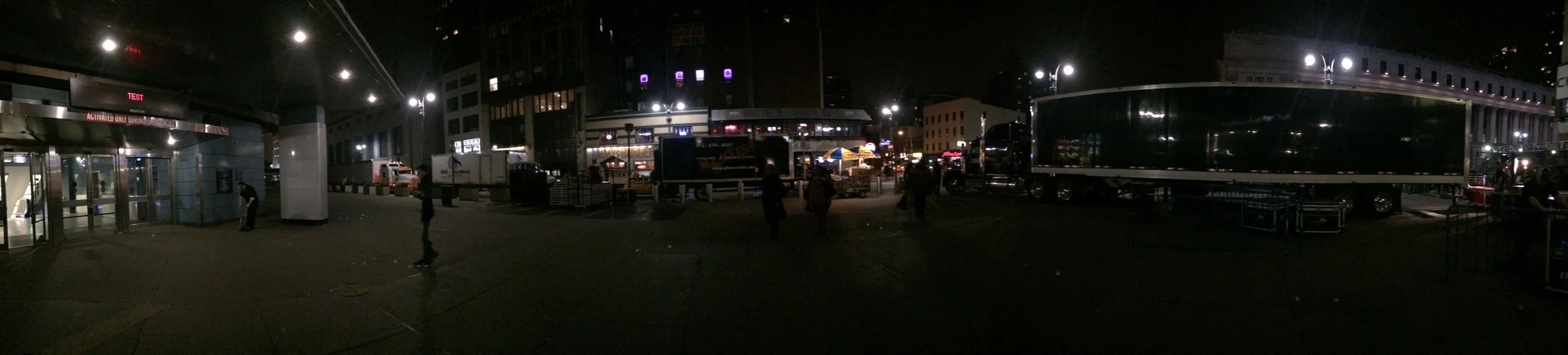 All of our trucks for load out.