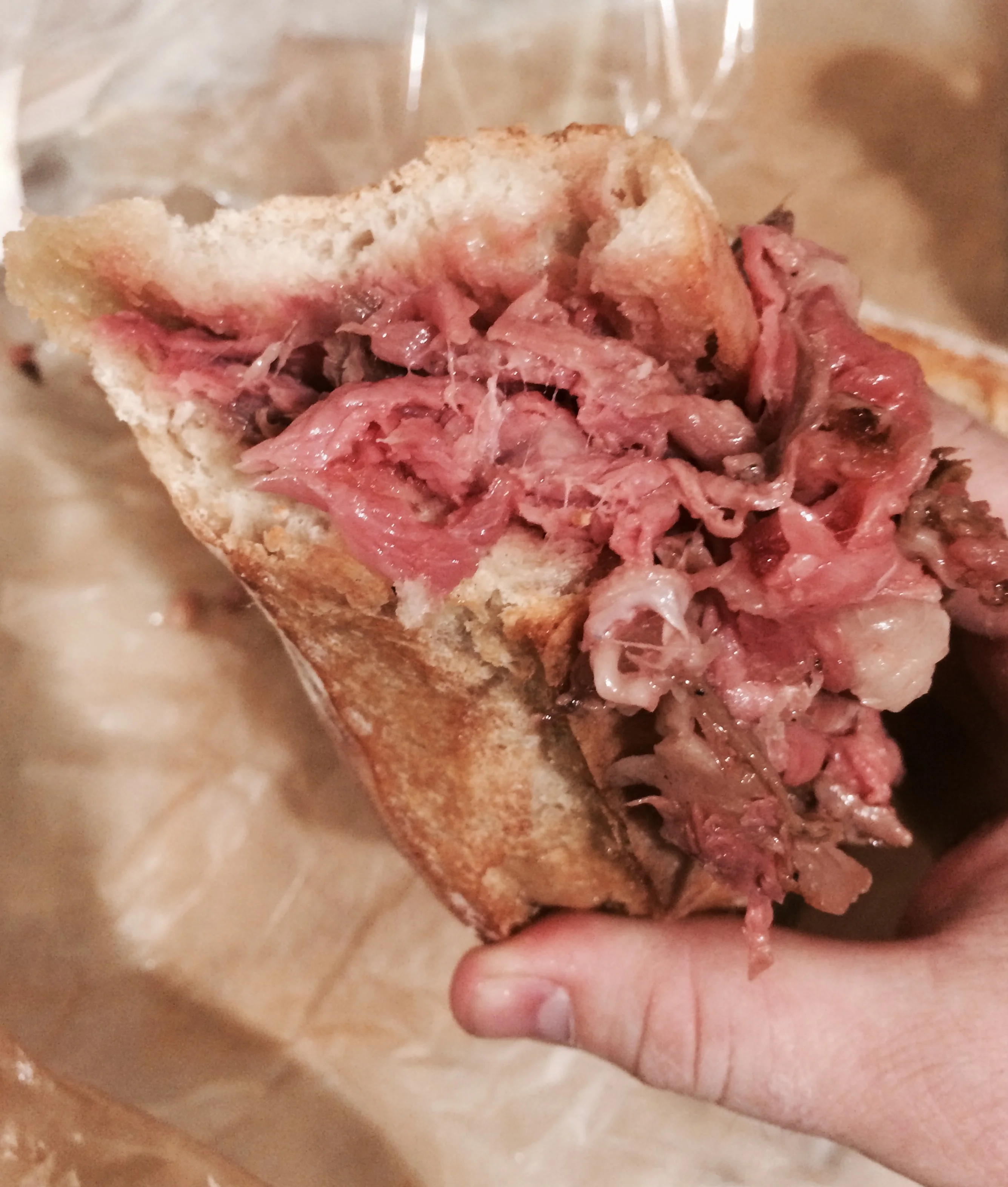 Prime Rib sandwich from Eataly