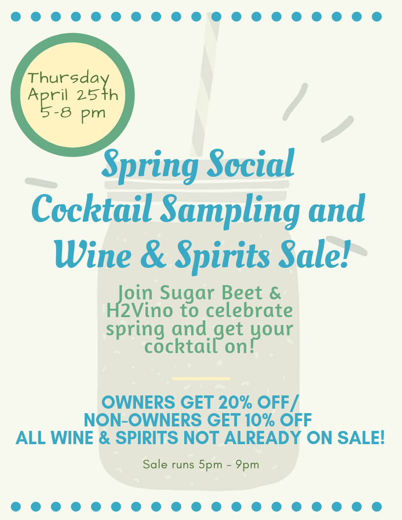 Spring Social Cocktail Sampling and Wine & Spirits Sale!.png