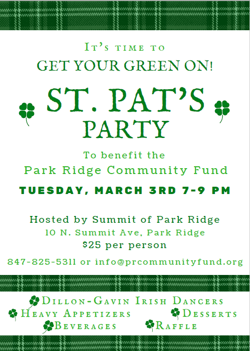 St. Pat's Party at the Summit of Uptown to Benefit PRCF 
