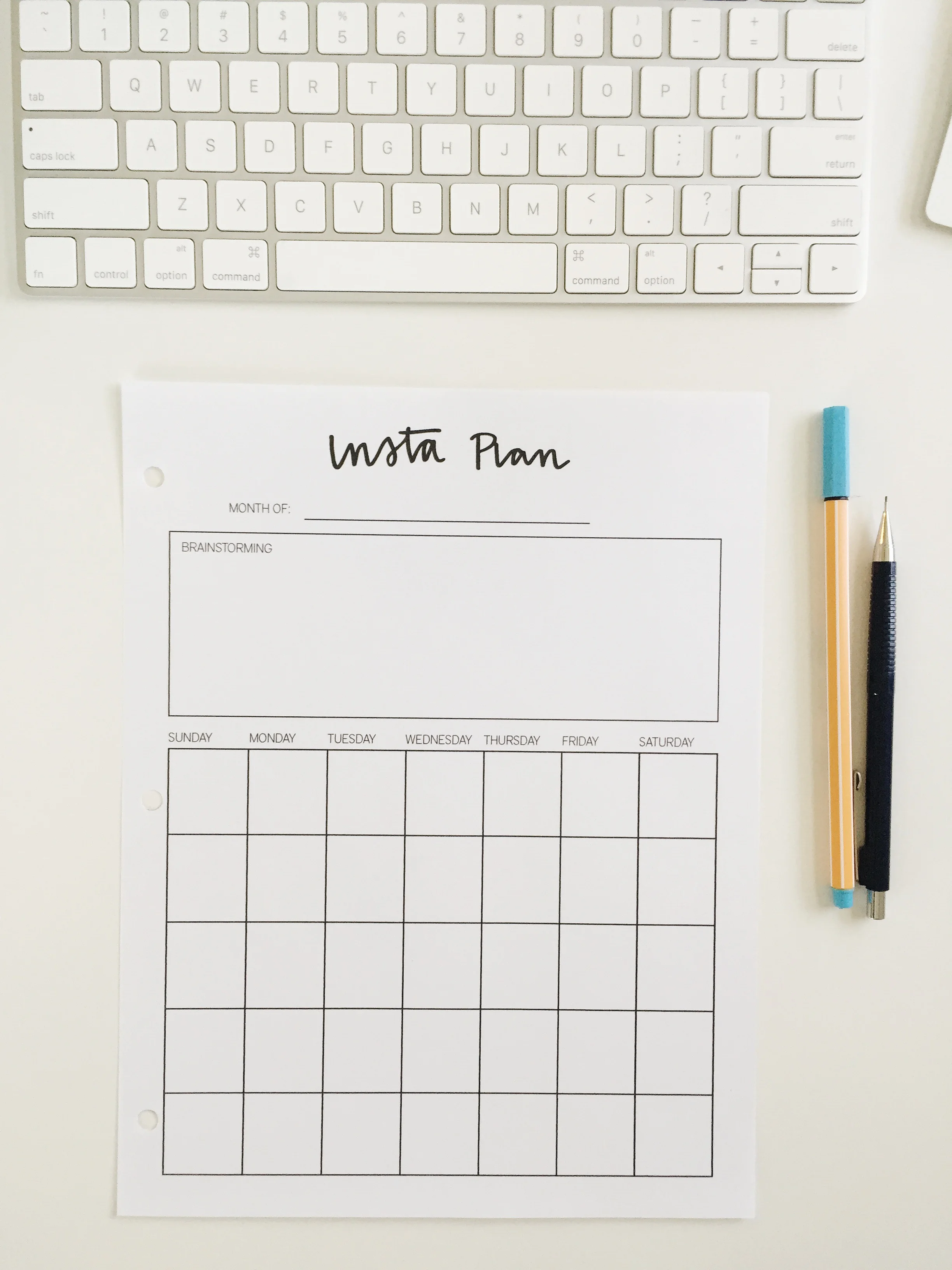 Free Instagram Planning Resource // Machelle Kolbo Design Studio