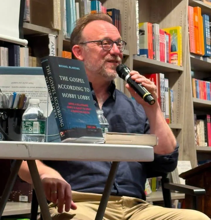 Had an absolutely amazing time at the official launch of my book The Gospel According to Hobby Lobby in front of a sold-out crowd of family, friends, colleagues, and community members at my favorite independent bookstore, Brookline Booksmith. I was s