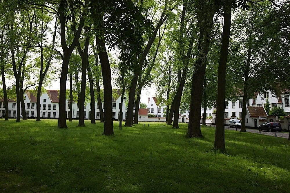 The beguinage in Bruges, Belgium.